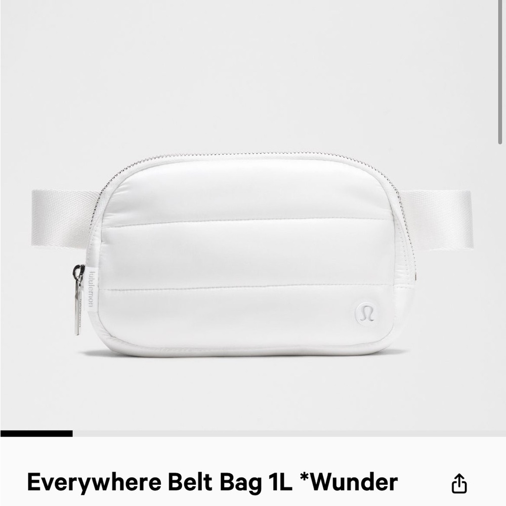 Lululemon White Everywhere Belt Bag